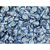 Hershey Kisses Milklicious, Milk Chocolate Candy with Chocolate Milk Filling, Hershey Individually Wrapped Candy, Blue Foil, Bulk Chocolate Candy 2 lbs / 32 oz