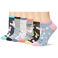 K. Bell Women's Fun Pop Culture Low Cut Socks-6 Pairs-Cool & Cute Novelty Gifts