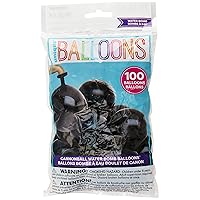 Black Cannonball Water Bomb Balloons, 100 Count - Rapid-Fill & Fun-Explosive Balloon Party Pack, Perfect for Summer Parties & Events