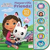 Gabby’s Dollhouse - Flower-rific Friends! - Touch & Feel Textured Sound Pad for Tactile Play - PI Kids Gabby’s Dollhouse - Flower-rific Friends! - Touch & Feel Textured Sound Pad for Tactile Play - PI Kids Board book