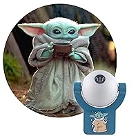 Projectables Child LED Night Light, Plug-in, Dusk to Dawn, Star Wars, Mandalorian, UL-Listed, Image on Ceiling, Wall, or Floor, Ideal for Bedroom, Nursery, 53814