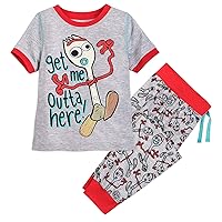 Disney Forky Pajama Set for Boys - Toy Story 4 Size Multi