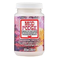 Mod Podge Top Coat, Premium All-in-One Glue, Sealer, and Finish Perfect for Preserving Diamond Puzzle Arts and Crafts Projects, CS27590, Clear