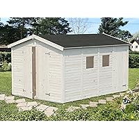 Dan 9x12 Two-Room Shed - Durable, Customizeable Natural Color, 16mm Tongue and Groove Boards, Spacious Storage Solution (Roofing Materials and Paint Not Included)