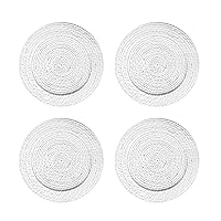 American Atelier Charger Plate Large 13” Set of 4 Decorative Service Plate for Home, Professional Fine Dining Perfect for Upscale Events, Dinner Parties, Weddings, Banquets, Catering
