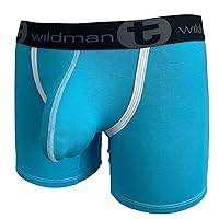 WildmanT Modal Big Boy Pouch Boxer Brief Baby Blue (Medium)