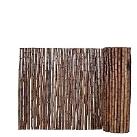 Backyard X-Scapes Caramel Brown Bamboo Fencing Decorative Rolled Fence Panel 1 in D x 3 ft H x 8 ft L