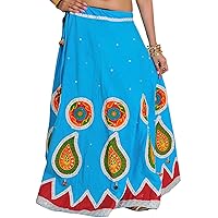 Ghagra Skirt from Gujarat with Embroidered