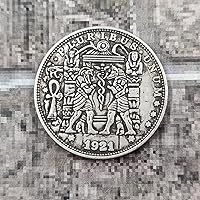 American Antique 1921 Skull Medal Commemorative Coin Silver Dollar Collectible Coin Decoration Craft Home Souvenir Gift