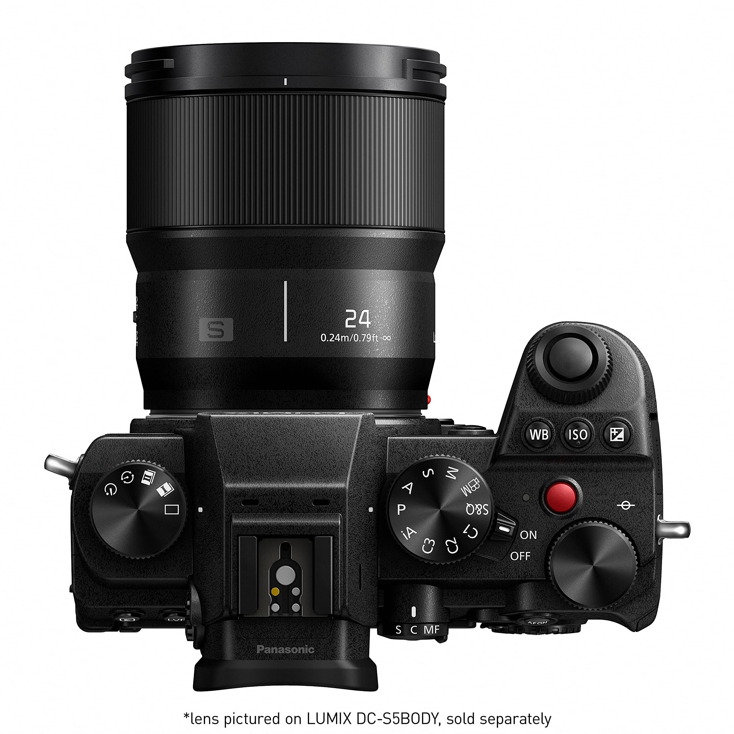 Panasonic LUMIX S Series Camera Lens, 24mm F1.8 L-Mount Interchangeable Lens for Mirrorless Full Frame Digital Cameras, S-S24