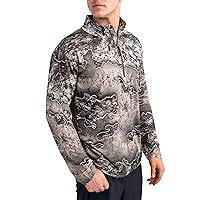 Realtree Men's Camo Hunting 1/4 Zip Performance Pullover Shirts