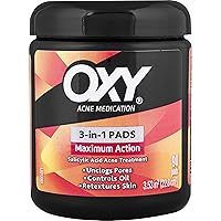 OXY Maximum Action 3-In-1 Treatment Pads 90 ea (Pack of 2)