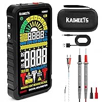 KAIWEETS Smart Multimeter Rechargeable Electrical Tester with Auto Ranging Digital Voltmeter Measures Voltage Current Resistance Continuity Capacitance Temperature Frequency NCV 6000 Counts TRMS