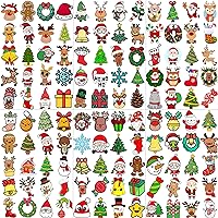 Shegazzi 6 Sheets 120 PCS Christmas Temporary Tattoos For Kids Boys Girls, Funny Santa Claus Snowman Elk Deer Tattoos Christmas Home Decoration Accessories, Fake Xmas Tattoos For Child Adults Party Or