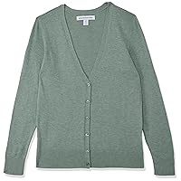 Amazon Essentials Women's Lightweight V-Neck Cardigan Sweater (Available in Plus Size)