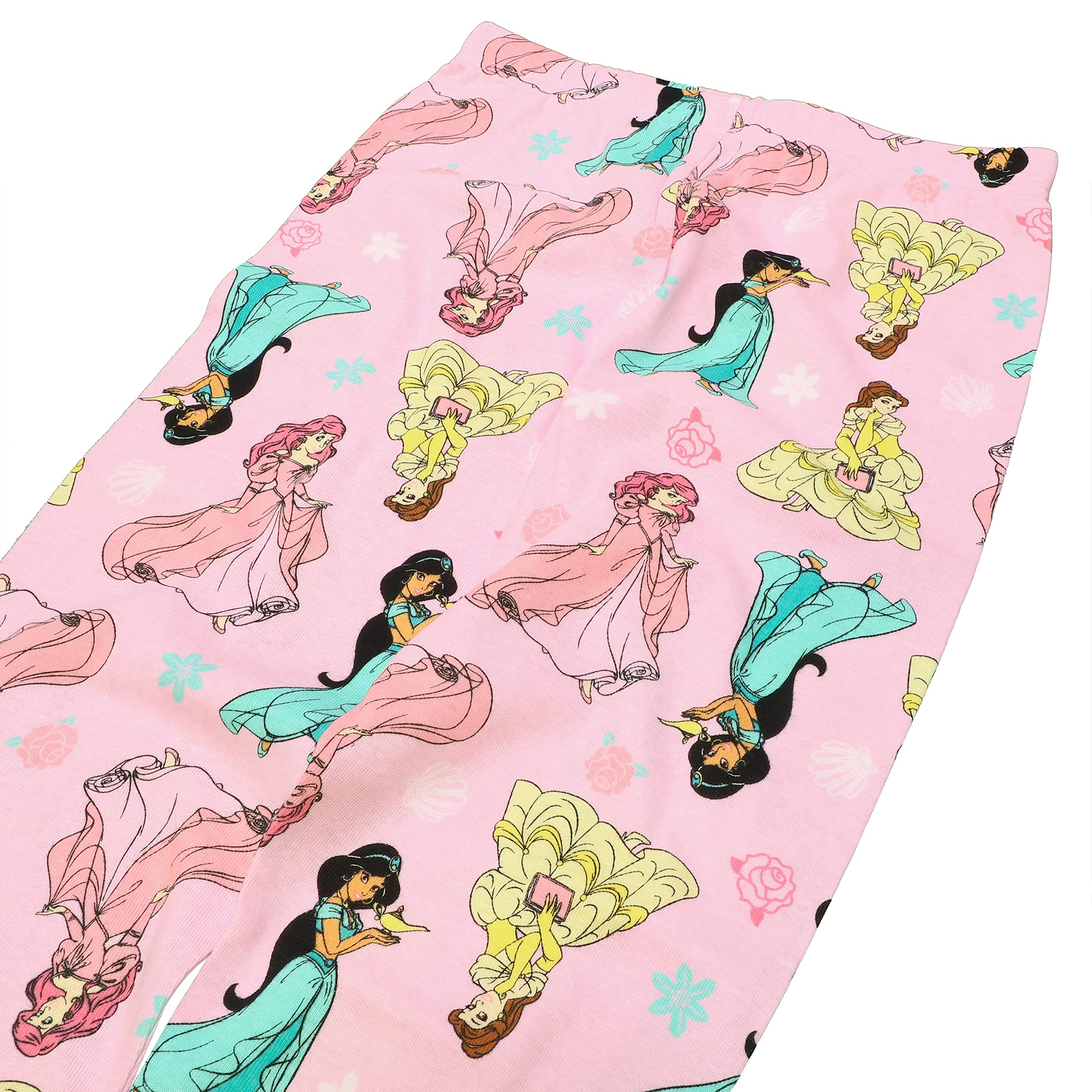 Disney Girls' Frozen | Princess | Minnie Mouse 6-Piece Snug-Fit Cotton Pajamas Set