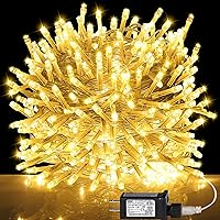 kemooie 500 LED Christmas Lights, 164FT 8 Lighting Modes Plug in Waterproof LED String Lights for Outdoor Christmas Tree Birthday Christmas Wedding Party Garden Balcony Decorations (Warm White)