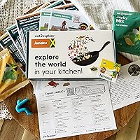 Vegetarian Box - Explore the World Through Food/Box Includes 3 Kid-Friendly Recipes, Shopping List for Fresh Ingredients & Cooking Tools