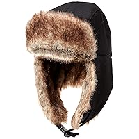 Amazon Essentials Men's Trapper Hat with Faux Fur