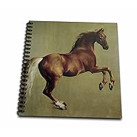 3dRose db_179146_2 Whistle Jacket Vintage Horse by Stubbs Memory Book, 12 by 12
