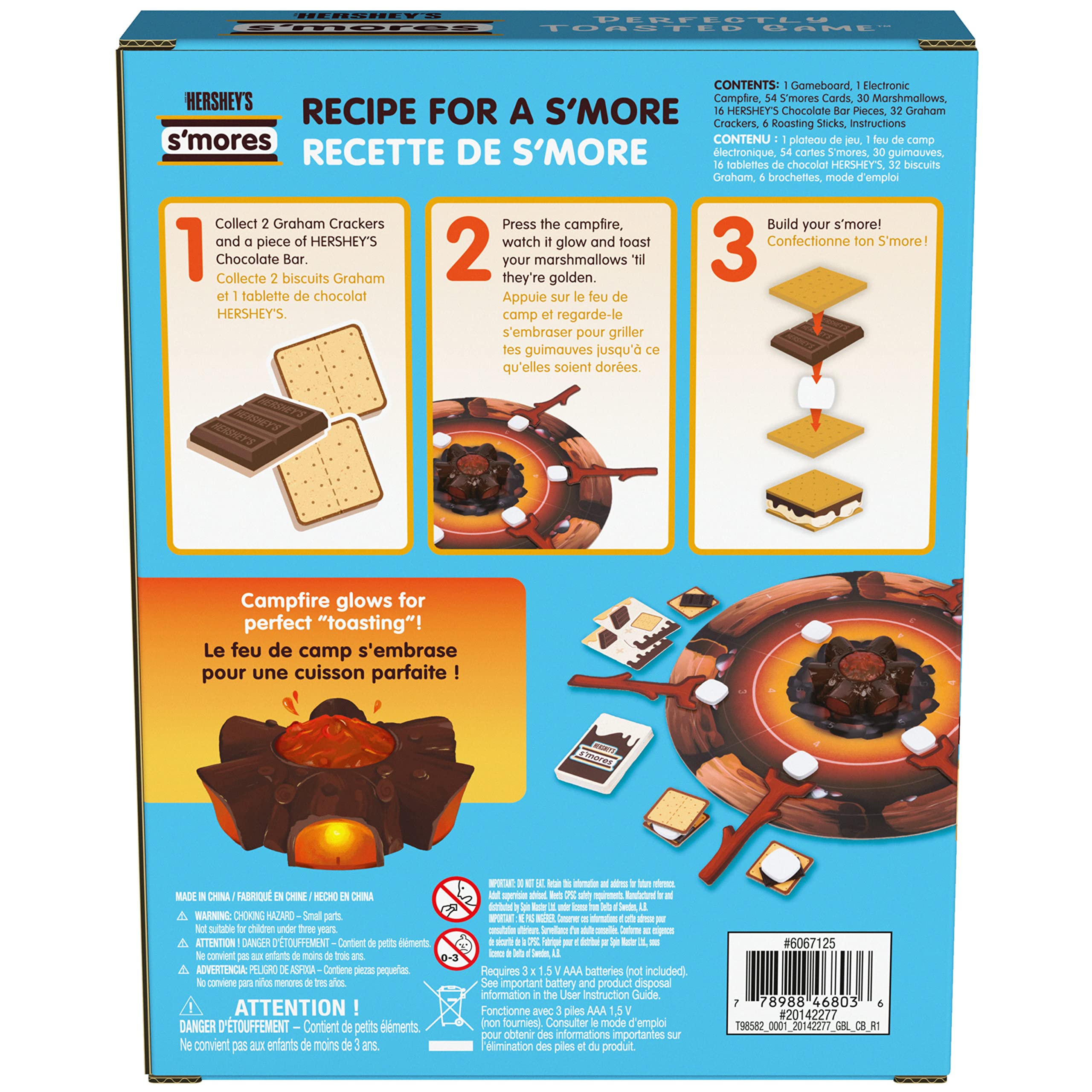 Spin Master Games Hershey’S S’Mores Perfectly Toasted Game by Spin Master Games, Kids Toys & Kids Games & Camping Games, Board Games for Family Night, for Kids Ages 6+