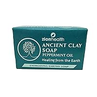Adama Minerals Ancient Clay Peppermint Oil Soap Zion Health 6 oz Bar Soap