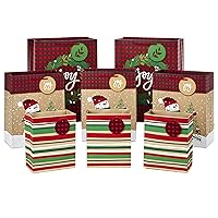 Hallmark Christmas Gift Bag Assortment, Traditional (Pack of 8 Gift Bags; 3 Small 6