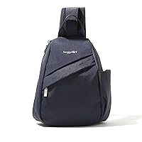 Baggallini Medium Sling Backpack - Lightweight Sling Bag with Convertible Adjustable Shoulder Strap