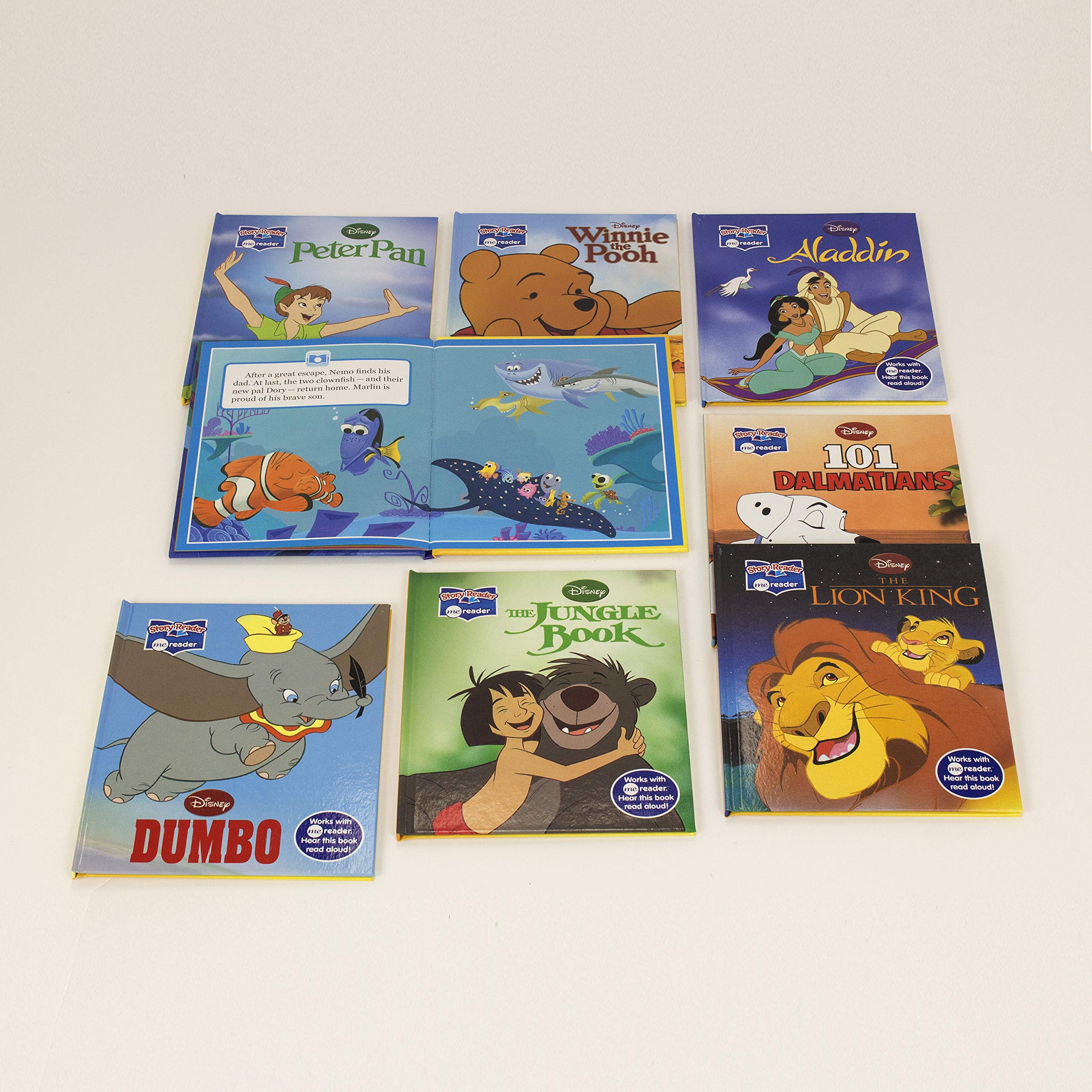 Disney Classic - Lion King, Finding Nemo, Aladdin and more! - Me Reader Electronic Reader and 8 Sound Book Library - PI Kids