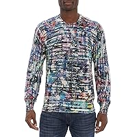 Robert Graham Men's Color Dealer L/S Sweater, MUL, XX-Large