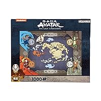 AQUARIUS Avatar Map Puzzle (1000 Piece Jigsaw Puzzle) - Officially Licensed Avatar: The Last Airbender Merchandise & Collectibles - Glare Free - Precision Fit - 20x28 Inches