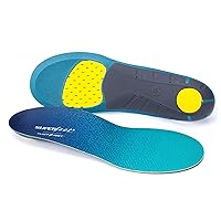 Superfeet Dynamic Run Athletic Flexible Comfort Shoe Inserts for Running Insole, Spectra Green, 7.5-9 Men / 8.5-10 Women