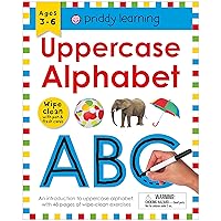 Wipe Clean Workbook: Uppercase Alphabet (Enclosed Spiral Binding): Ages 3-6; Wipe-Clean with Pen & Flash Cards (Wipe Clean Learning Books) Wipe Clean Workbook: Uppercase Alphabet (Enclosed Spiral Binding): Ages 3-6; Wipe-Clean with Pen & Flash Cards (Wipe Clean Learning Books) Spiral-bound