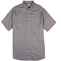 Gold Label Roundtree & Yorke Big and Tall Men's Short Sleeve Pocket Shirt Non-Iron Wrinkle-Resistant