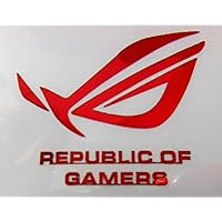 VATH Made Republic of Gamers RED Metal Sticker 50 x 42mm / 2