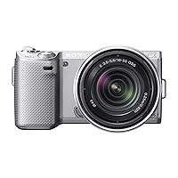 Sony NEX-5N 16.1 MP Compact Interchangeable Lens Touchscreen Camera With 18-55mm Lens (Silver)