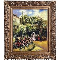The Garden at Pontoise Framed Oil Painting, 33.5