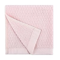 Diamond Jacquard Piece in Light, 6 x Washcloth (13 x 13 in), Rose Pink 6 Count