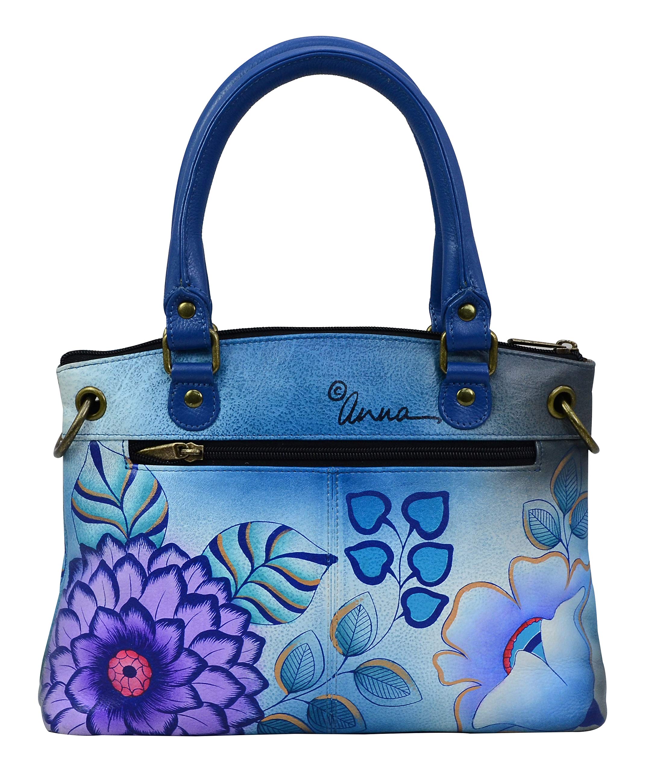 Anna by Anuschka Hand Painted Women’s Genuine Leather Small Satchel