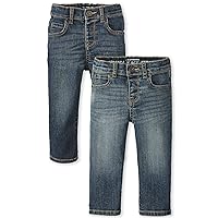 The Children's Place Baby Boys' and Toddler Multipack Basic Stretch Straight Leg Jeans