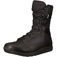 Danner Tachyon 8” Tactical Boots for Men - Waterproof Full-Grain Leather & 500D Nylon with Speed Lace, Comfort Footbed, and Non Slip Traction Outsole, Black