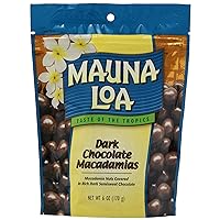 Macadamias, Dark Chocolate, 6 Ounce Bag
