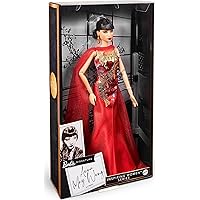 Inspiring Women Doll, Anna May Wong Collectible Dressed in Red Gown with Golden Dragon Design