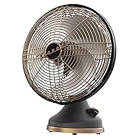 Vornado Silver Swan Alchemy Oscillating Vintage Fan, Gunmetal, Medium