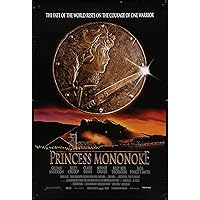 PRINCESS MONONOKE 27x40 D/S Original Movie Poster One Sheet 1997 Hayao Miyazaki
