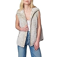 [BLANKNYC] Womens Luxury Clothing Quilted Sherpa Vest With Pockets, Comfortable & Stylish