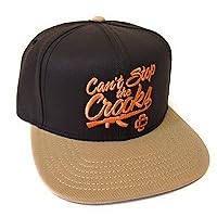 Men's Woven Snapback Cap Can't Stop The Crooks Tobacco/Orange