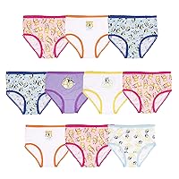 Bluey Girls' Amazon Exclusive 10-Pack of 100% Combed Cotton Panties with Bingo, Bandit and More, Sizes 2/3t, 4t, 4, 6 & 8