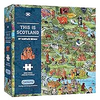 This is Scotland 1000 Piece Jigsaw Puzzle | Map Jigsaw Puzzle | Sustainable Puzzle for Adults | Premium 100% Recycled Board | Great Gift for Adults | Gibsons Games