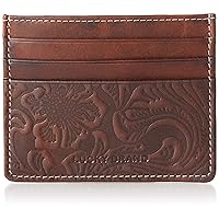 Lucky Brand Men's Embossed Leather Card Case